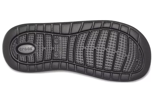 Crocs-LiteRide-Black-Gray-Sandals-Black-Grey-5 Crocs LiteRide Black Gray Sandals 'Black Grey'