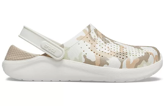 Crocs-LiteRide-Shoe-Camouflage-Printing-Sandals-Beige-1 Crocs LiteRide Shoe Camouflage Printing Sandals Beige
