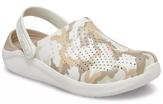 Crocs-LiteRide-Shoe-Camouflage-Printing-Sandals-Beige-2 Crocs LiteRide Shoe Camouflage Printing Sandals Beige