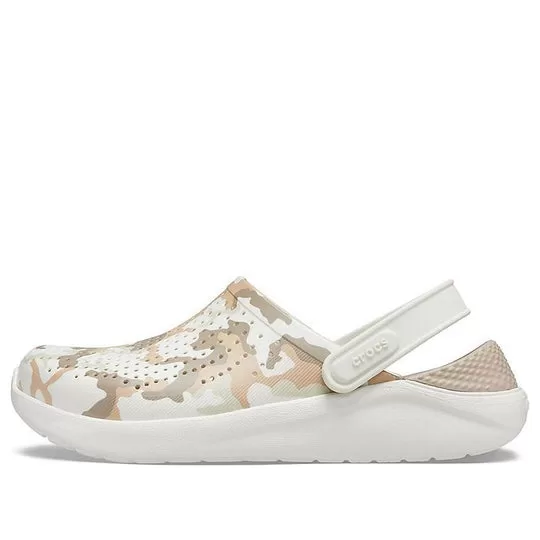 Crocs LiteRide Shoe Camouflage Printing Sandals Beige Crocs LiteRide Shoe Camouflage Printing Sandals Beige