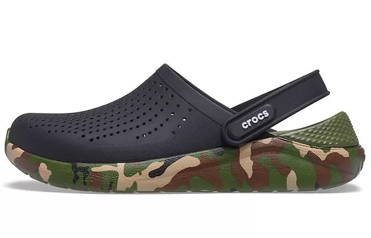 Crocs-LiteRide-Shoe-Printing-Classic-Sandals-Unisex-Black-1 Crocs LiteRide Shoe Printing Classic Sandals Unisex Black