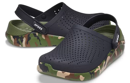 Crocs-LiteRide-Shoe-Printing-Classic-Sandals-Unisex-Black-6 Crocs LiteRide Shoe Printing Classic Sandals Unisex Black