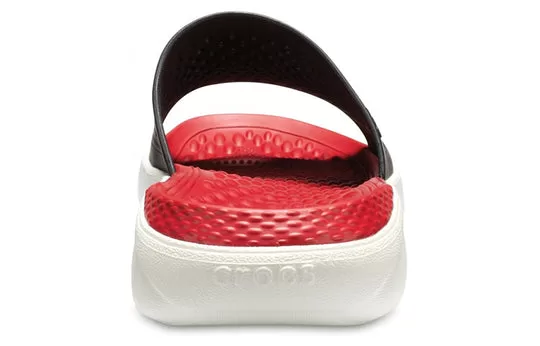 Crocs-LiteRide-Slides-Red-Black-White-4 Crocs LiteRide Slides 'Red Black White'