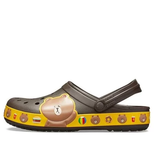 Crocs x Line Friends Beach Brown Unisex Sandals Crocs x Line Friends Beach Brown Unisex Sandals