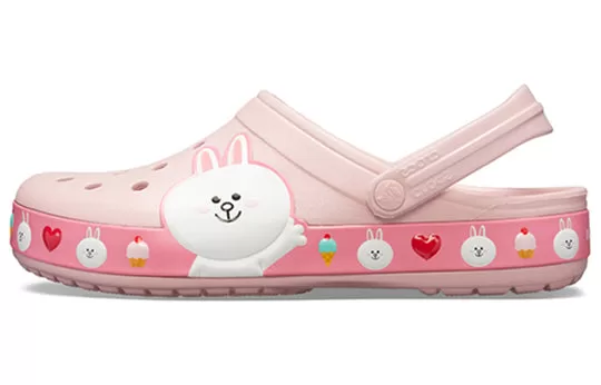 Crocs-x-Line-Friends-Beach-Pink-Unisex-Sandals-1 Crocs x Line Friends Beach Pink Unisex Sandals