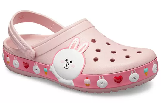 Crocs-x-Line-Friends-Beach-Pink-Unisex-Sandals-2 Crocs x Line Friends Beach Pink Unisex Sandals