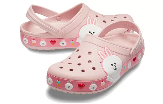 Crocs-x-Line-Friends-Beach-Pink-Unisex-Sandals-3 Crocs x Line Friends Beach Pink Unisex Sandals