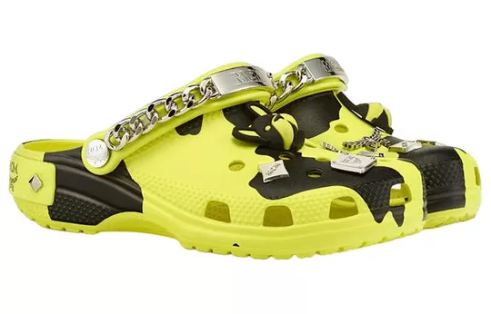 Crocs-x-MCM-Camouflage-Print-Clogs-Neon-Yellow-MEXCSMM27YN-1 Crocs x MCM Camouflage Print Clogs 'Neon Yellow' MEXCSMM27YN