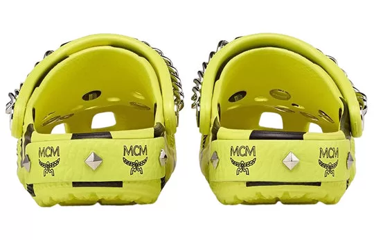 Crocs-x-MCM-Camouflage-Print-Clogs-Neon-Yellow-MEXCSMM27YN-3 Crocs x MCM Camouflage Print Clogs 'Neon Yellow' MEXCSMM27YN