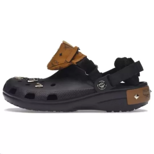 Crocs-x-MCM-Classic-Clogs-Black-Tan-1 Crocs x MCM Classic Clogs 'Black Tan'