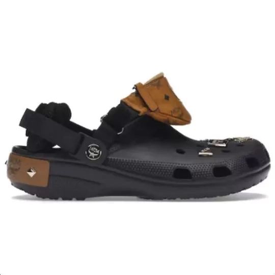 Crocs-x-MCM-Classic-Clogs-Black-Tan-2 Crocs x MCM Classic Clogs 'Black Tan'