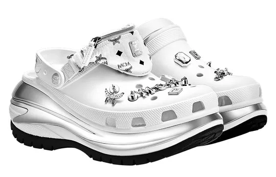 Crocs-x-MCM-Mega-Crush-Clogs-White-Silver-MEXDAMM08WT-2 Crocs x MCM Mega Crush Clogs 'White Silver' MEXDAMM08WT