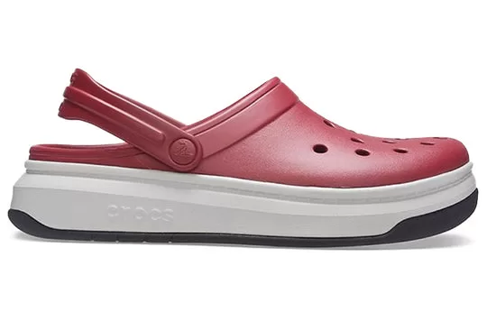 Crocsband-Full-Force-Thick-Sole-Sandals-Red-White-1 Crocsband Full Force Thick Sole Sandals Red White