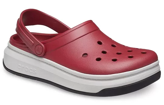 Crocsband-Full-Force-Thick-Sole-Sandals-Red-White-2 Crocsband Full Force Thick Sole Sandals Red White