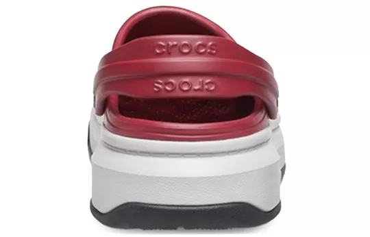 Crocsband-Full-Force-Thick-Sole-Sandals-Red-White-4 Crocsband Full Force Thick Sole Sandals Red White