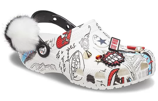 Disney-x-Crocs-Pattern-Unisex-White-Sandals-3 Disney x Crocs Pattern Unisex White Sandals