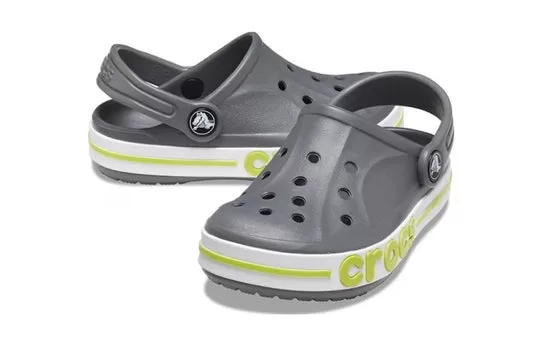 GS-Crocs-Bayaband-Clog-Grey-Lime-Punch-1 (GS) Crocs Bayaband Clog 'Grey Lime Punch'