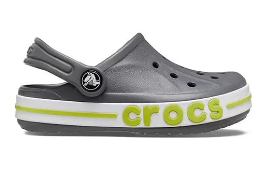 GS-Crocs-Bayaband-Clog-Grey-Lime-Punch-2 (GS) Crocs Bayaband Clog 'Grey Lime Punch'
