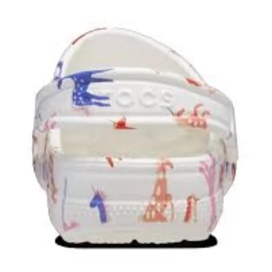 GS-Crocs-Classic-Character-Print-Clog-K-White-Red-Blue-2 (GS) Crocs Classic Character Print Clog K 'White Red Blue'