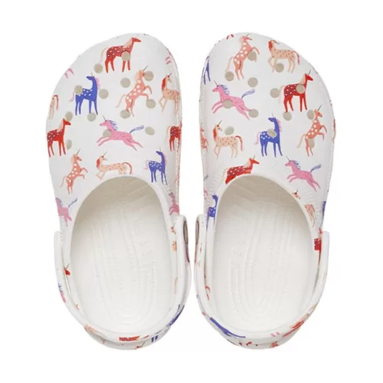 GS-Crocs-Classic-Character-Print-Clog-K-White-Red-Blue-3 (GS) Crocs Classic Character Print Clog K 'White Red Blue'