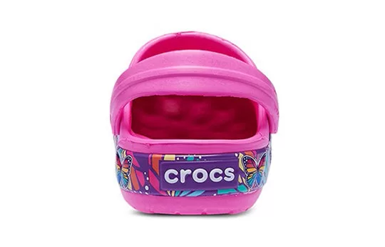 GS-Crocs-Fun-Lab-Multi-Butterfly-Band-Light-Clogs-Pink-Blue-4 (GS) Crocs Fun Lab Multi Butterfly Band Light Clogs 'Pink Blue'