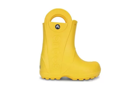 GS-Crocs-Handle-It-Rain-Boots-Yellow-12803-730-1 (GS) Crocs Handle It Rain Boots 'Yellow' 12803-730