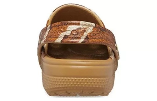 GS-Crocs-Jurassic-World-Classic-Clogs-Brown-White-4 (GS) Crocs Jurassic World Classic Clogs 'Brown White'
