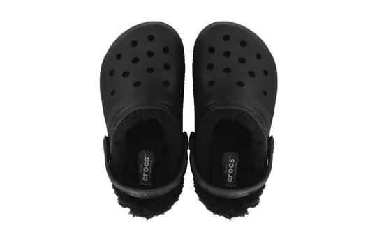 GS-Crocs-Kids-Classic-Lined-Clogs-Black-2 (GS) Crocs Kids Classic Lined Clogs 'Black'