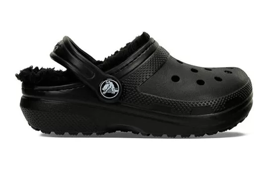 GS-Crocs-Lined-Clog-Outdoor-Sandals-Black-1 (GS) Crocs Lined Clog Outdoor Sandals 'Black'