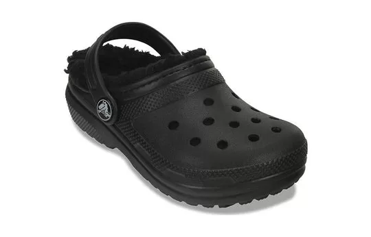 GS-Crocs-Lined-Clog-Outdoor-Sandals-Black-2 (GS) Crocs Lined Clog Outdoor Sandals 'Black'
