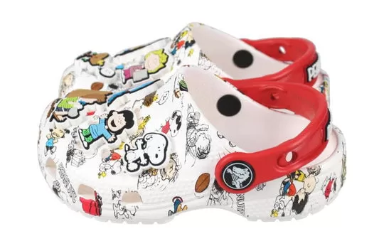 GS-Crocs-Peanuts-Classic-Clogs-White-Red-1 (GS) Crocs Peanuts Classic Clogs 'White Red'