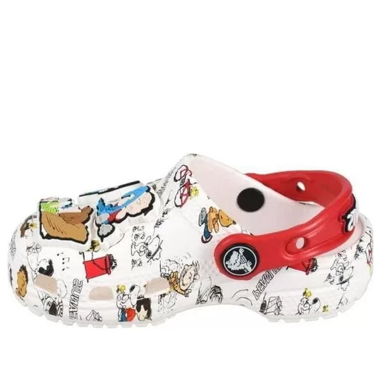 (GS) Crocs Peanuts Classic Clogs 'White Red' (GS) Crocs Peanuts Classic Clogs 'White Red'