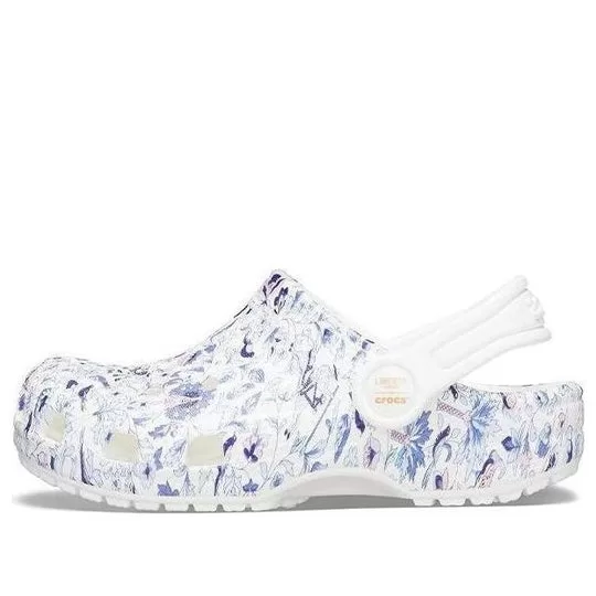 (GS) Crocs x Liberty London Classic Clogs 'White Blue' (GS) Crocs x Liberty London Classic Clogs 'White Blue'