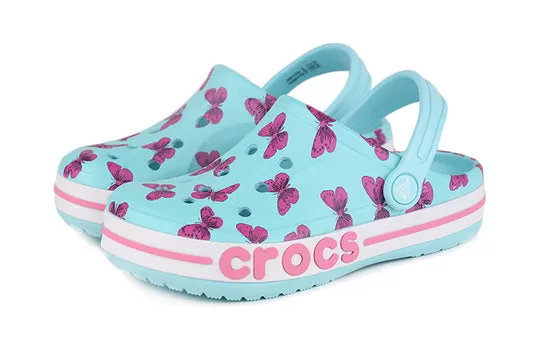 PS-Crocs-4-Printing-Outdoor-Flat-Heel-Beach-Sports-Blue-Sandals-2 (PS) Crocs 4 Printing Outdoor Flat Heel Beach Sports Blue Sandals