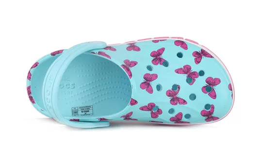 PS-Crocs-4-Printing-Outdoor-Flat-Heel-Beach-Sports-Blue-Sandals-3 (PS) Crocs 4 Printing Outdoor Flat Heel Beach Sports Blue Sandals