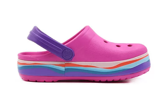PS-Crocs-Crocband-Wavy-Band-Small-Crocs-Casual-Pink-Purple-Sandals-Pink-Purple-1 (PS) Crocs Crocband Wavy Band Small Crocs Casual Pink Purple Sandals 'Pink Purple'