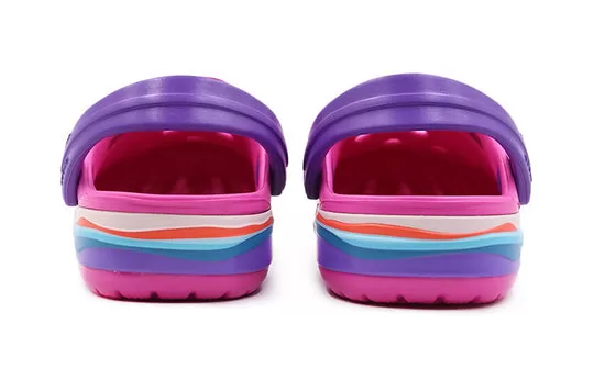 PS-Crocs-Crocband-Wavy-Band-Small-Crocs-Casual-Pink-Purple-Sandals-Pink-Purple-4 (PS) Crocs Crocband Wavy Band Small Crocs Casual Pink Purple Sandals 'Pink Purple'