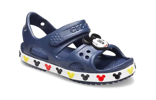 PS-Crocs-Funny-Mickey-Velcro-Outdoor-Open-Toe-Flat-Heel-Sports-Deep-Blue-Sandals-2 (PS) Crocs Funny Mickey Velcro Outdoor Open Toe Flat Heel Sports Deep Blue Sandals