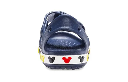 PS-Crocs-Funny-Mickey-Velcro-Outdoor-Open-Toe-Flat-Heel-Sports-Deep-Blue-Sandals-5 (PS) Crocs Funny Mickey Velcro Outdoor Open Toe Flat Heel Sports Deep Blue Sandals