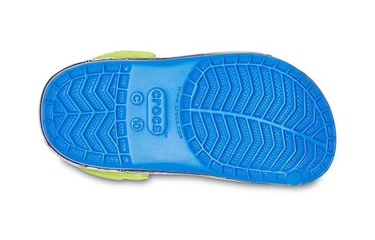 PS-Crocs-Funny-Pattern-Flat-Heel-Sports-Blue-Sandals-6 (PS) Crocs Funny Pattern Flat Heel Sports Blue Sandals