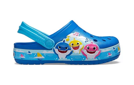 PS-Crocs-Funny-Shark-Small-Crocs-Outdoor-Flat-Heel-Beach-Sports-Blue-Sandals-1 (PS) Crocs Funny Shark Small Crocs Outdoor Flat Heel Beach Sports Blue Sandals