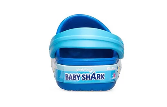 PS-Crocs-Funny-Shark-Small-Crocs-Outdoor-Flat-Heel-Beach-Sports-Blue-Sandals-4 (PS) Crocs Funny Shark Small Crocs Outdoor Flat Heel Beach Sports Blue Sandals