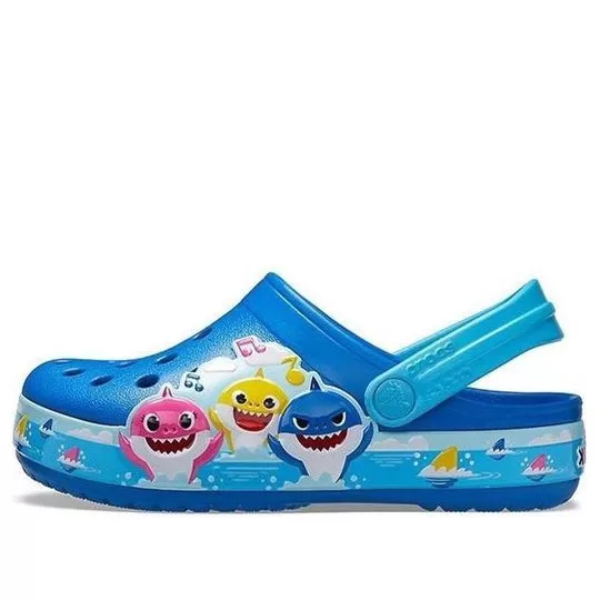 (PS) Crocs Funny Shark Small Crocs Outdoor Flat Heel Beach Sports Blue Sandals (PS) Crocs Funny Shark Small Crocs Outdoor Flat Heel Beach Sports Blue Sandals
