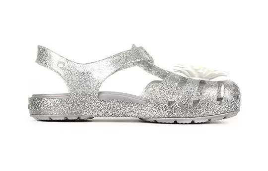 PS-Crocs-Isabella-Charm-Minimalistic-Casual-Sandals-Silver-1 (PS) Crocs Isabella Charm Minimalistic Casual Sandals Silver