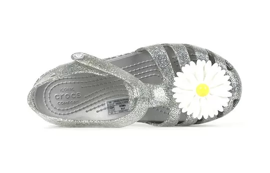 PS-Crocs-Isabella-Charm-Minimalistic-Casual-Sandals-Silver-2 (PS) Crocs Isabella Charm Minimalistic Casual Sandals Silver