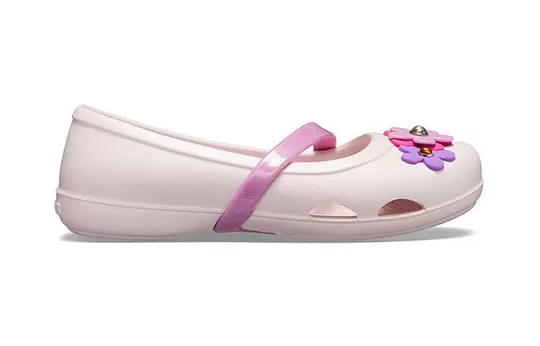 PS-Crocs-Lina-Charm-Flat-Flowers-Pale-Pink-Sandals-1 (PS) Crocs Lina Charm Flat Flowers Pale Pink Sandals