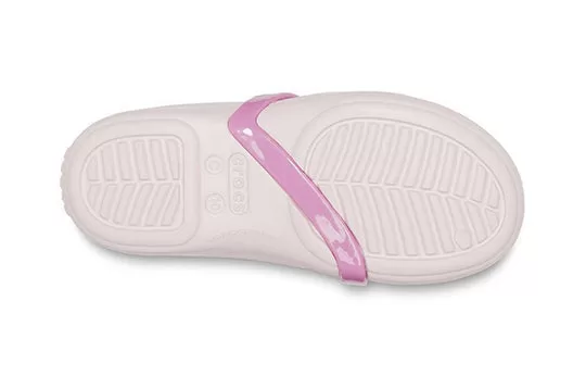 PS-Crocs-Lina-Charm-Flat-Flowers-Pale-Pink-Sandals-4 (PS) Crocs Lina Charm Flat Flowers Pale Pink Sandals