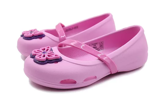 PS-Crocs-Lina-Flat-Small-Casual-Pink-Sandals-2 (PS) Crocs Lina Flat Small Casual Pink Sandals