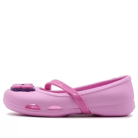 (PS) Crocs Lina Flat Small Casual Pink Sandals (PS) Crocs Lina Flat Small Casual Pink Sandals