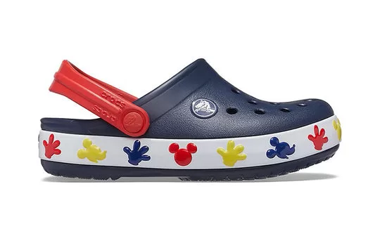 PS-Crocs-Mickey-Outdoor-Flat-Heel-Sports-Deep-Blue-Sandals-1 (PS) Crocs Mickey Outdoor Flat Heel Sports Deep Blue Sandals